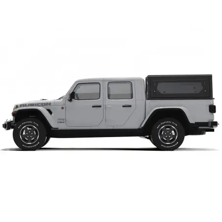 Hardtop Contour noir/ lisse avec fenêtre latérale pour Jeep Gladiator 2019+ Alu-Cab